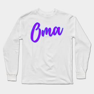 Oma in Bright Colors Long Sleeve T-Shirt